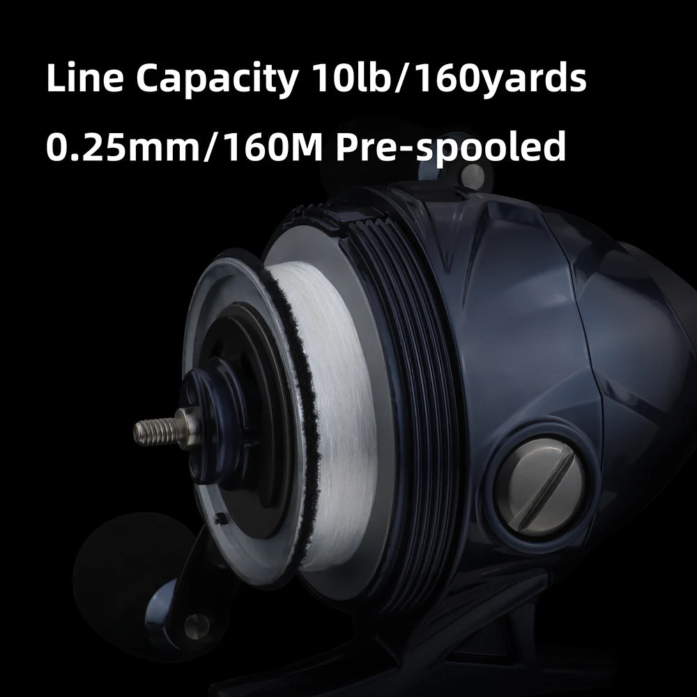 Brutus Fishing Reel 4.0:1 Gear Ratio 7+1 Ball Bearing 8Kg Max Drag Fishing Coil Spincast Suitable for Children /Beginners