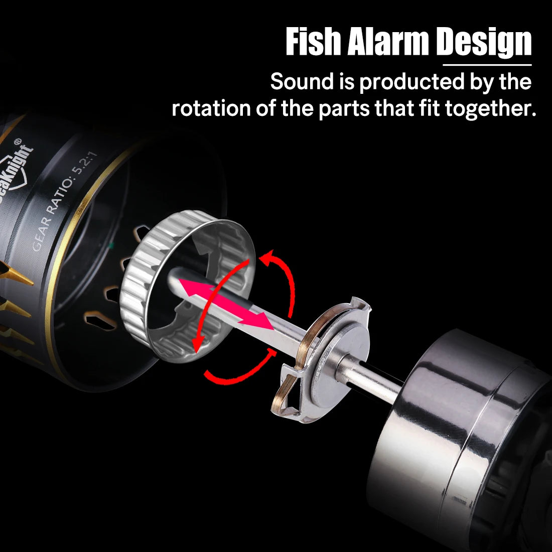 SeaKnight Brand ARCHER2 Series Fishing Reel 5.2:1 4.9:1 MAX Drag Power 28lbs Aluminum Spool Fish Alarm Spinning Reel 2000-6000