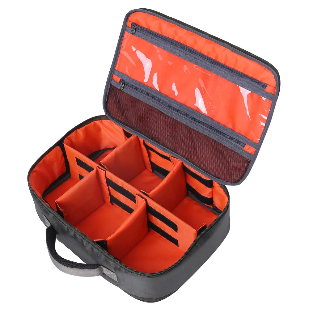 Kylebooker Fishing Reel Gear Bag Portable Fishing Tackle Organizer Storage Bag Reel Case for Spinning Baitcasting Fly Reels